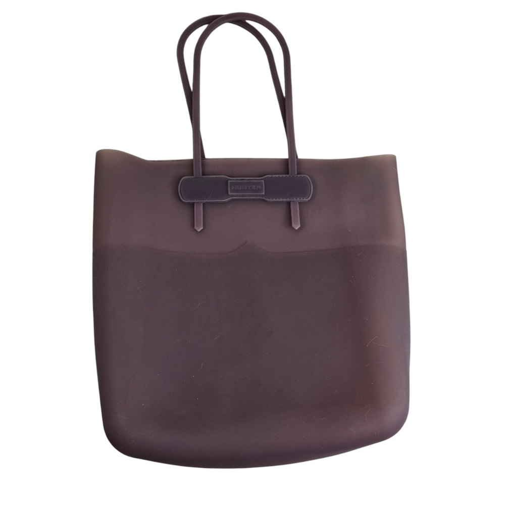 Hunter smoked purple silicone jelly tote bag